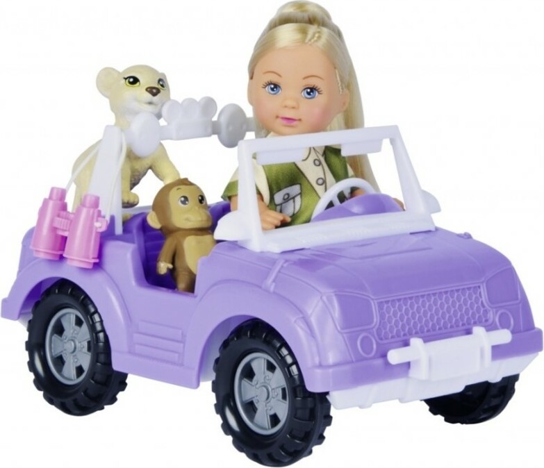 Evička Safari-Puppe mit Auto - Puppen Evi Love