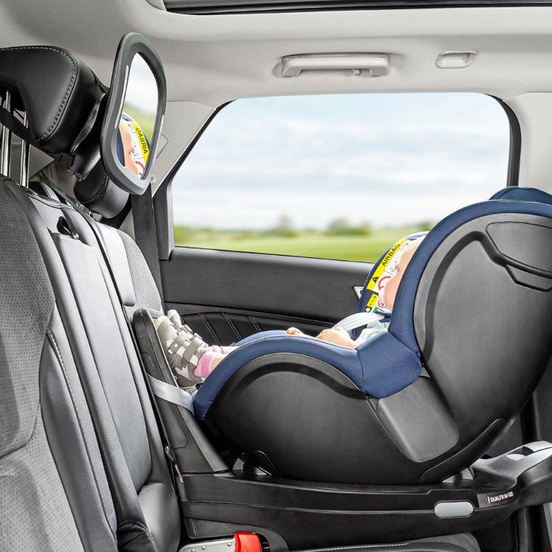 Specchio per sedile posteriore per bambini in auto, auto infrangibile  Specchietto retrovisore regolabile a 360°, specchio per bambini sicuro con