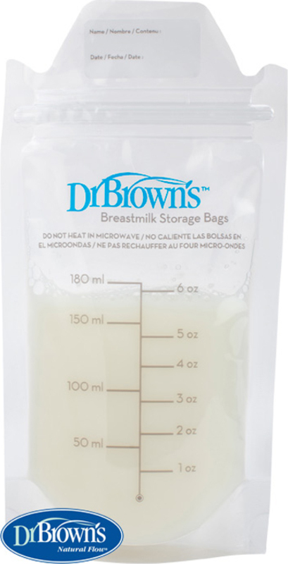 DR.BROWN'S Sacchetti per la conservazione del latte materno 180 ml 25pz -  Contenitori per conservare il latte materno