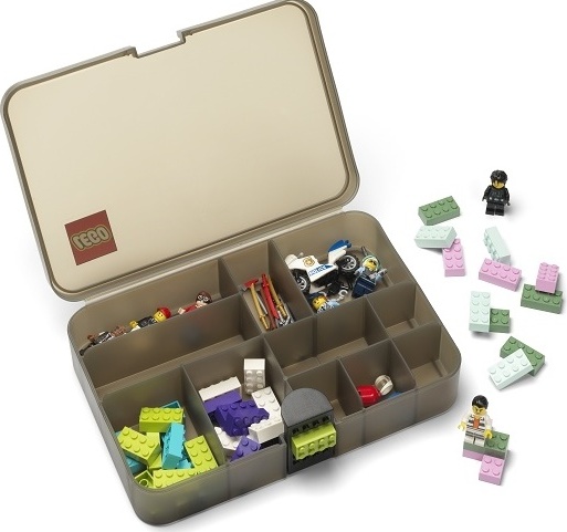 Scatola portaoggetti LEGO con scomparti - marrone - LEGO® Storage