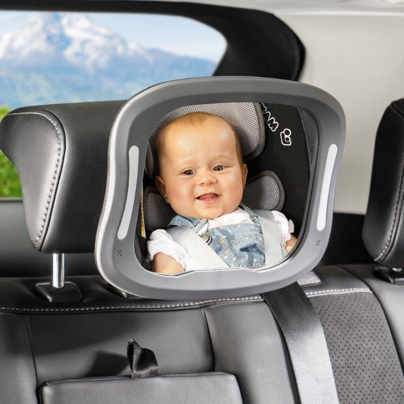 REER Specchio di sicurezza LED grande - Specchietti retrovisori per bambini