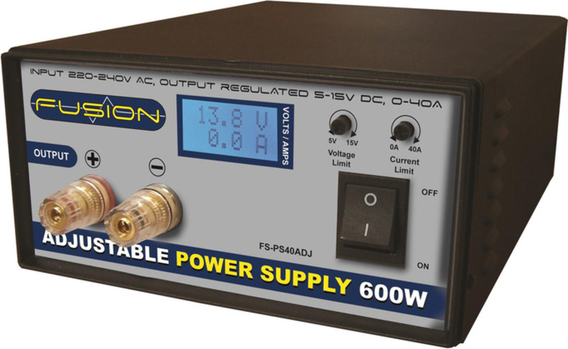 Fusion regelbares Netzteil 600W 230V / 5-15V 0-40A