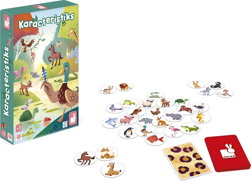 Janod Caracteristics gioco di carte per bambini - Giochi per bambini