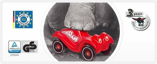 BIG Bobby Car Anhänger - rot - Karren und Türsteher