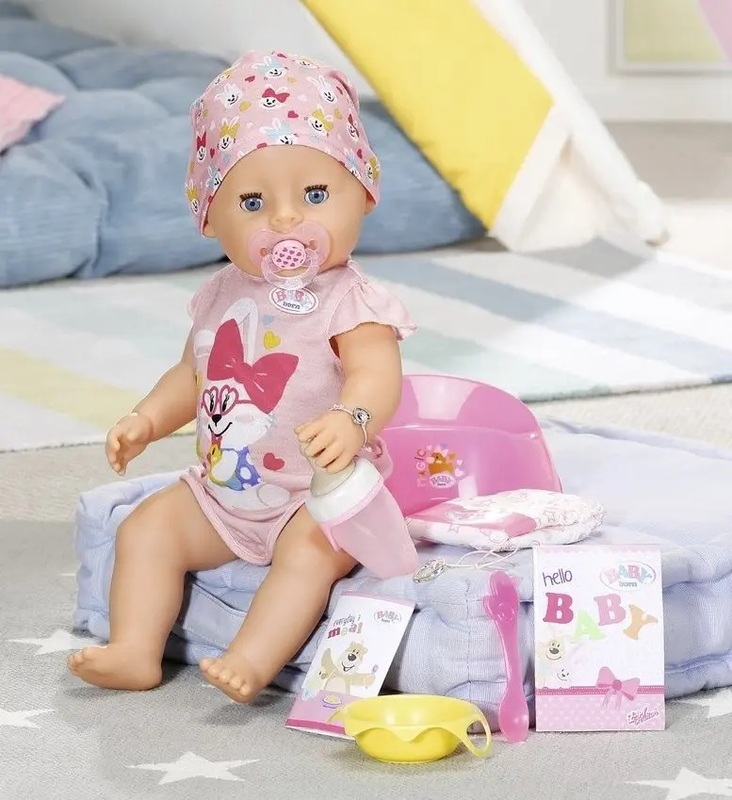 Puppen Zapf cm Baby - Zauberschnuller, mit BABY 43 Born Mädchen, born