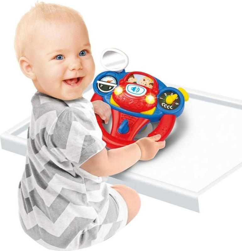 Lenkrad Spielzeug für Kleinkinder, Kinderlenkrad mit Sound
