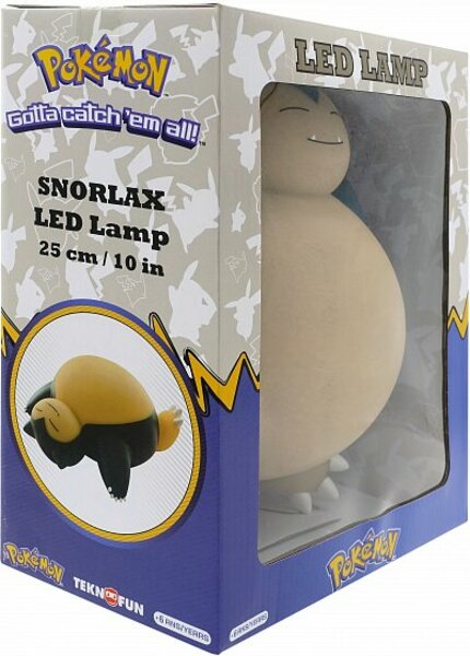 Lampada 3D Pokémon - Snorlax & Pikachu (25cm)