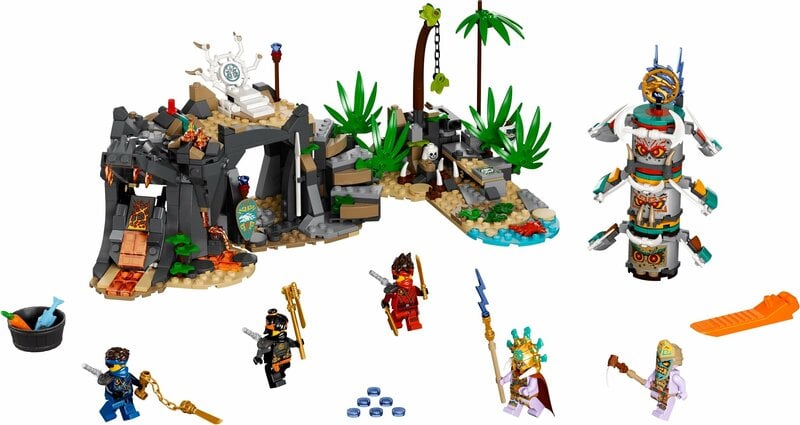737 Stücke Ninja Temple Konstruktionsspielzeug Sets Spielzeuge Kinder Block 