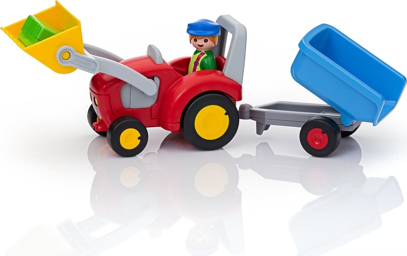 Playmobil  Figuren Zubehör  Kinder  Traktor Anhänger 
