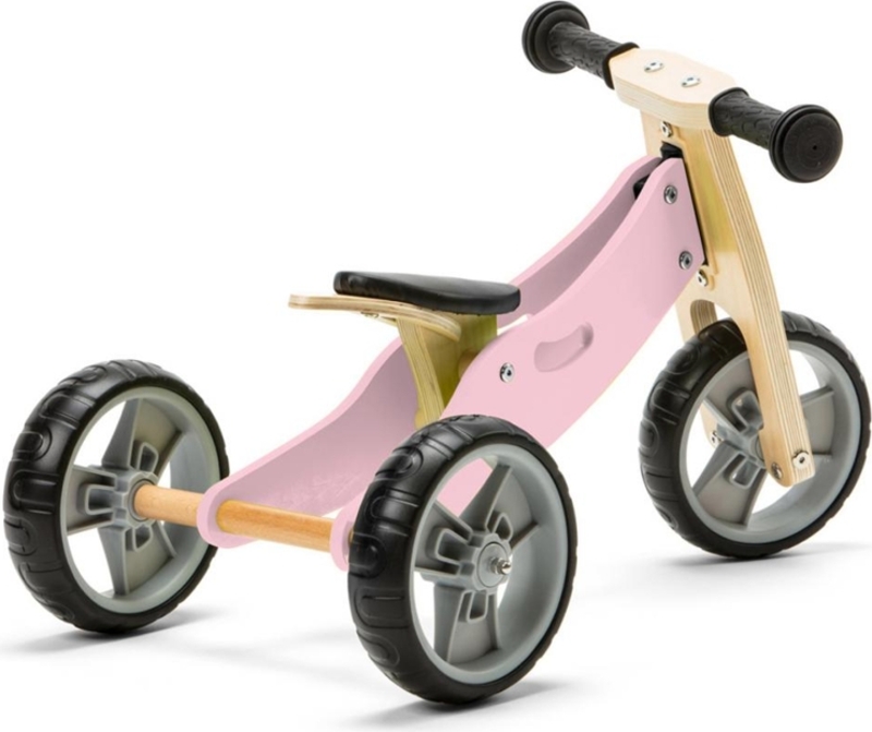 NICKO Bici in legno 2 in 1 mini - rosa - Biciclette, Mezzi a spinta |  RajGiocattoli.it