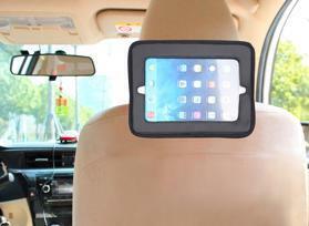 BABYDAN Tablet-Halterung und Babyspiegel für das Auto, Lux Grey