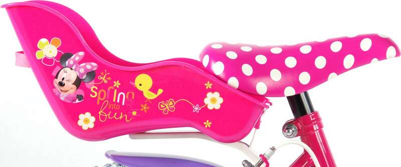 Disney Minnie Bow-Tique Mädchenfahrrad 14 Zoll 2 Handbremsen Korb Puppensitz 