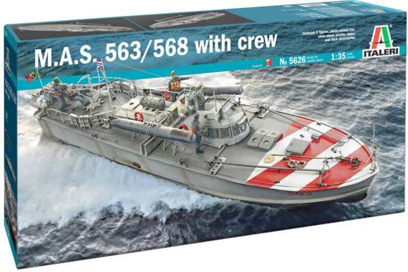 Model Kit barca 5626 - MAS 563/568 con equipaggio (1:35) - Navi militari