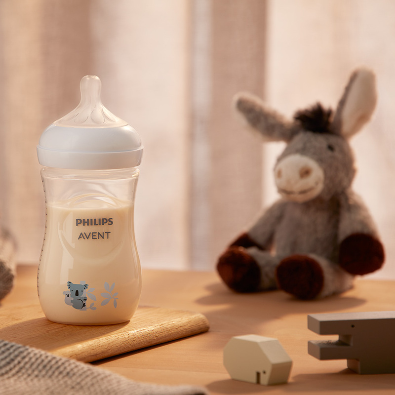PHILIPS AVENT Natural Response Koala Decorated Baby Feeding Bottle 260ml 1m+