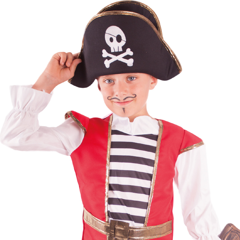 Costume da pirata per bambini con cappello (S) - Costume per ragazzi