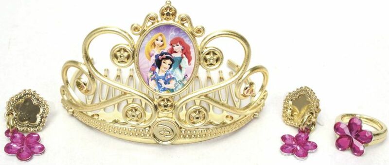 Principesse Disney - Corona d'oro e gioielli per la principessa - Accessori