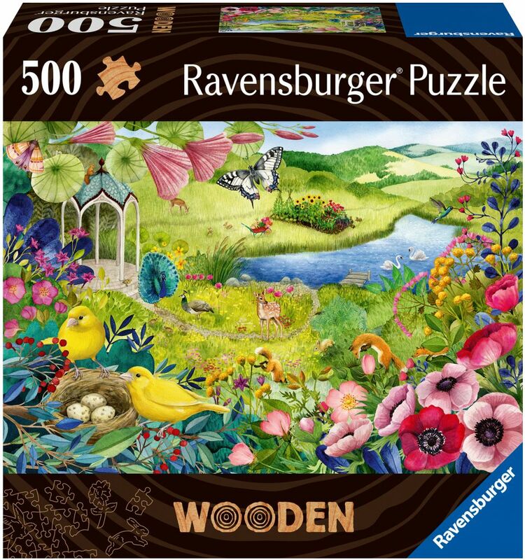 Ravensburger Puzzle in legno Giardino selvaggio 500 pezzi - Puzzle di legno