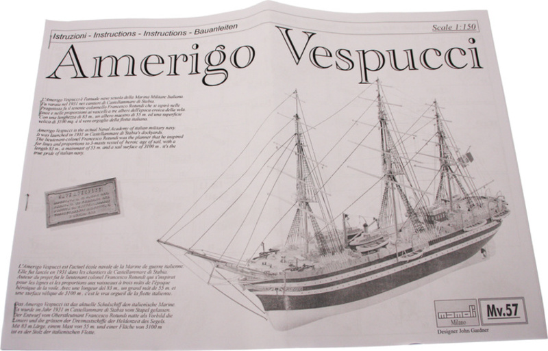 Kit MAMOLI Amerigo Vespucci 1931 1:150 - Per esperti