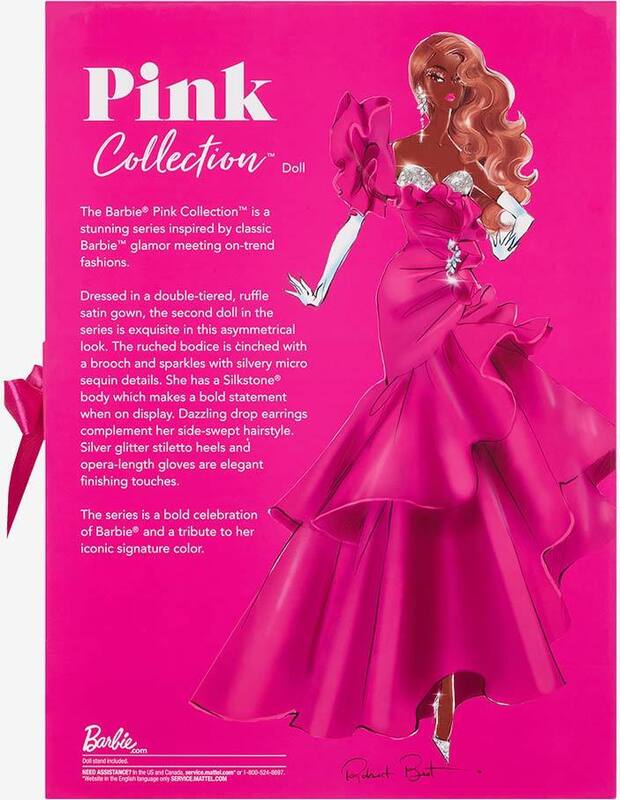 barbie pink collection doll