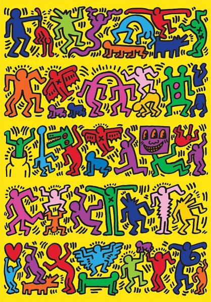 Puzzle 1000 pezzi - Art NOVO - Keith Haring - Puzzle 1000d