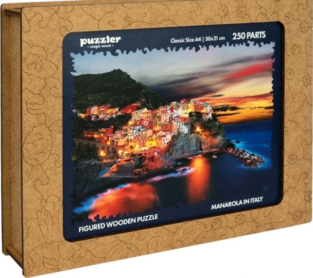 Puzzle in legno colorato - Manarola in Italia 250 - Puzzle di legno