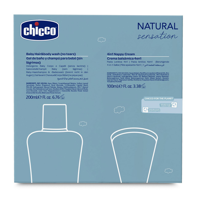 Chicco Gel De Baño 2 En 1 Para Bebé Natural Sensations 500 M