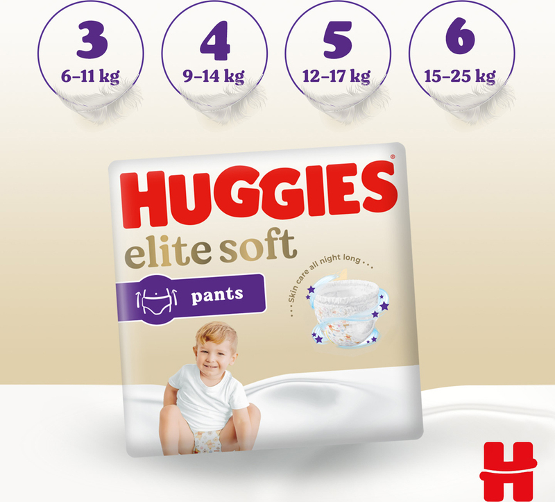 HUGGIES Elite Soft Pants OVN pannolini usa e getta taglia 4, 19 pezzi -  Pannolini usa e getta