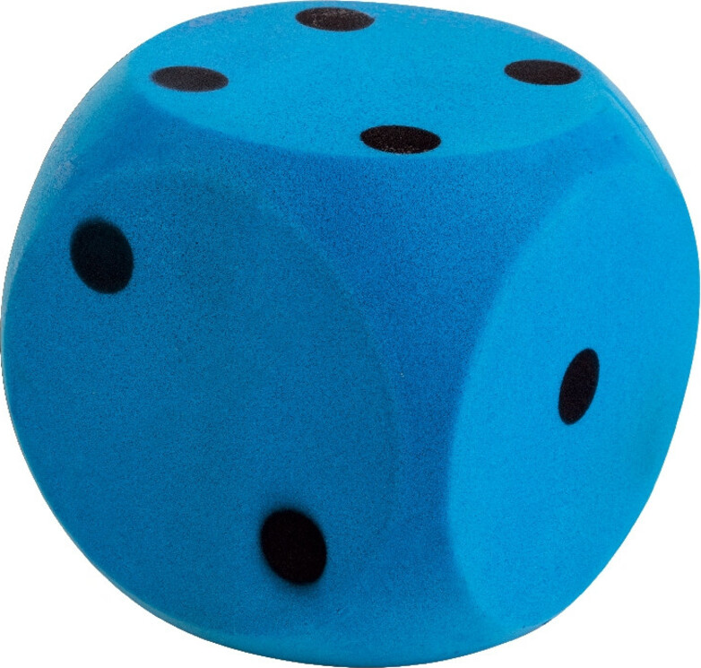 Androni Softwürfel - Größe 16 cm, blau - Kinderspiele