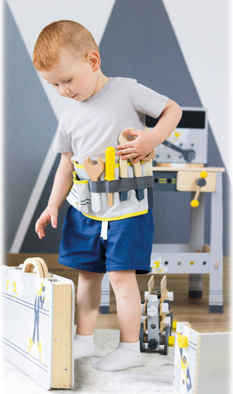Kleiner Fußgürtel mit verstellbarem Riemen und Miniwob-Werkzeug - Kinder  Werkstatt