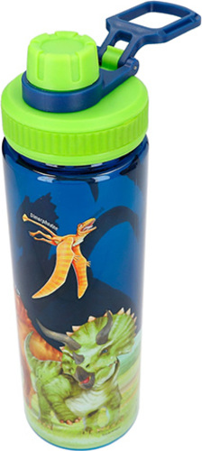 Borraccia da viaggio Dino World, Blu-verde, 750 ml, con dinosauri, 0412320_A - Accessori