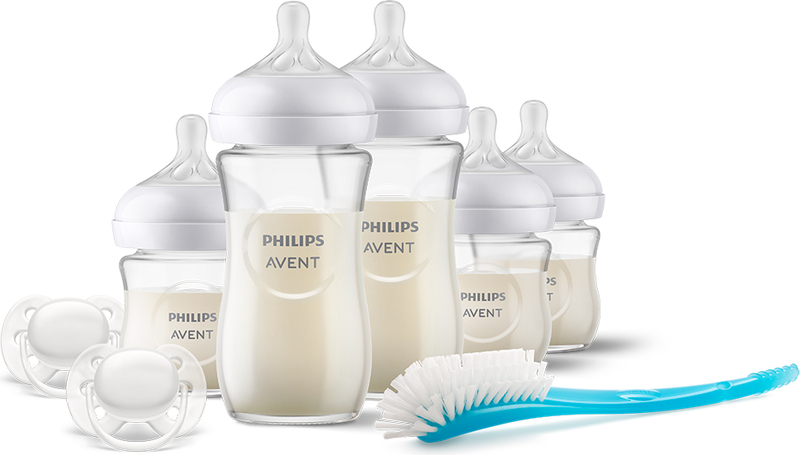 Set iniziale per neonati Philips AVENT Natural Response, vetro