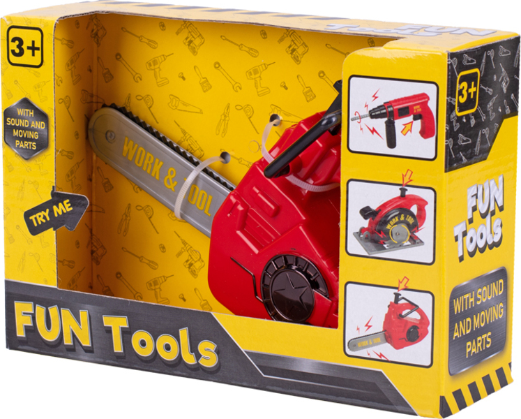 Toyrific Motosega Giocattolo Per Bambini Con Suono E Movimento Catena, Gioco Di Ruolo Fai Da Te, Regalo Per Piccoli Artigiani Dai 3 Anni