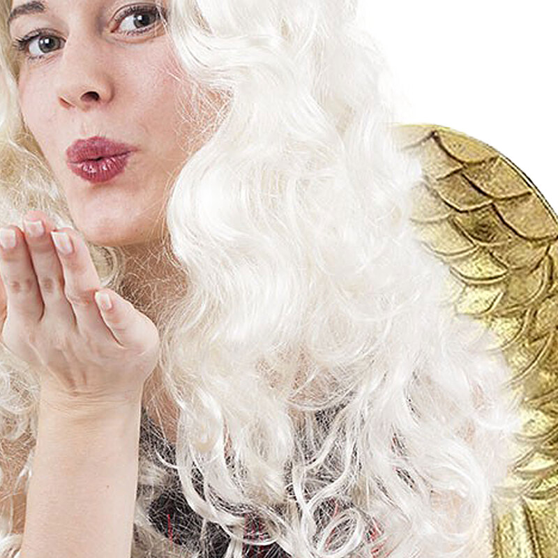 Parrucca Riccia Bionda Di Sandy Di Grease Per 39,90