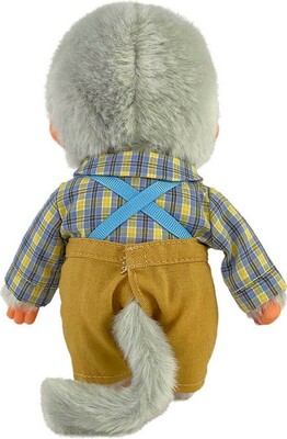 Monchhichi-GranPa-Plush-with-Suspenders-and-Red-Bow-Tie-Back-Side-by-Sekiguchi-at-jellybeet.com-2331