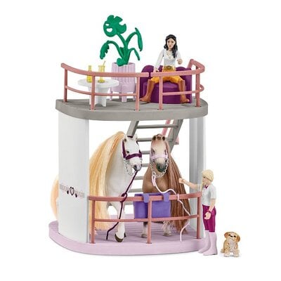 Schleich Capelli castani Lisa con articolazioni mobili a cavallo - Schleich  Club ippico