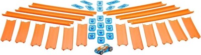 Hot-Wheels-Track-Builder-Straight-Track-with-Car-BHT77-Toy-Set-Connect-Other-Hotwheels-Track-Accesso