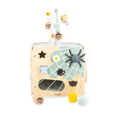 J04060_Janod_Sweet_Cocoon_Drevena_didakticka_kocka_s_motorickym_labyrintom_MultiActivity_Zahrada_04.