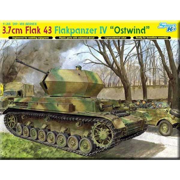 Model Kit tank 6550 - 3.7cm FLAK 43 FLAKPANZER IV "OSTWIND" (SMART KIT) (1:35)