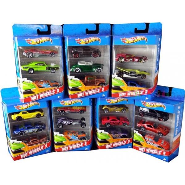 Mattel Hot Wheels Autíčka sada 3ks