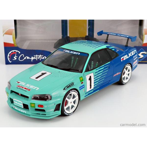 1:18 Nissan Skyline (R34) GT-R No1 JGTC 2001 BLUE "FALKEN"