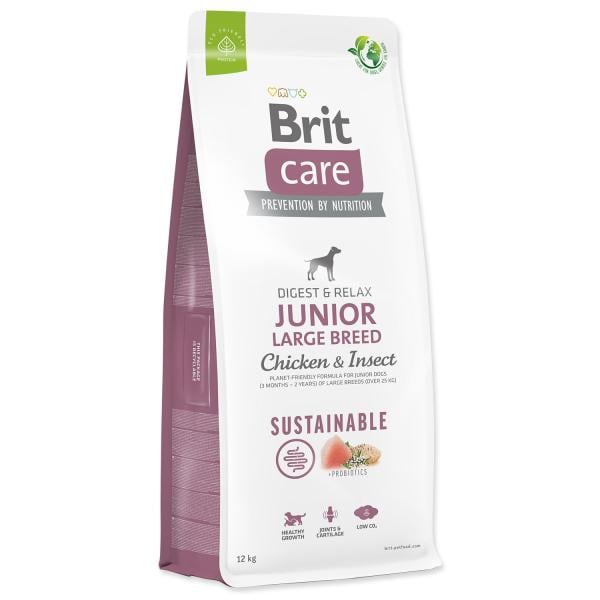 Krmivo Brit Care Dog Sustainable Junior Large Breed Chicken & Insoct 12 kg