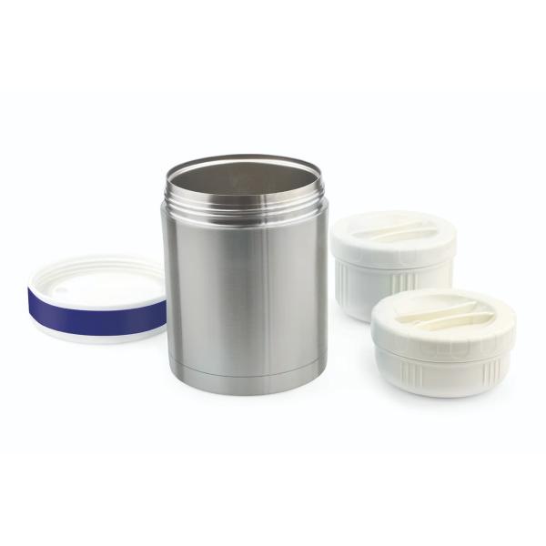 Nuvita Thermos In Acciaio Inox 1L Con 2 Ciotole-image