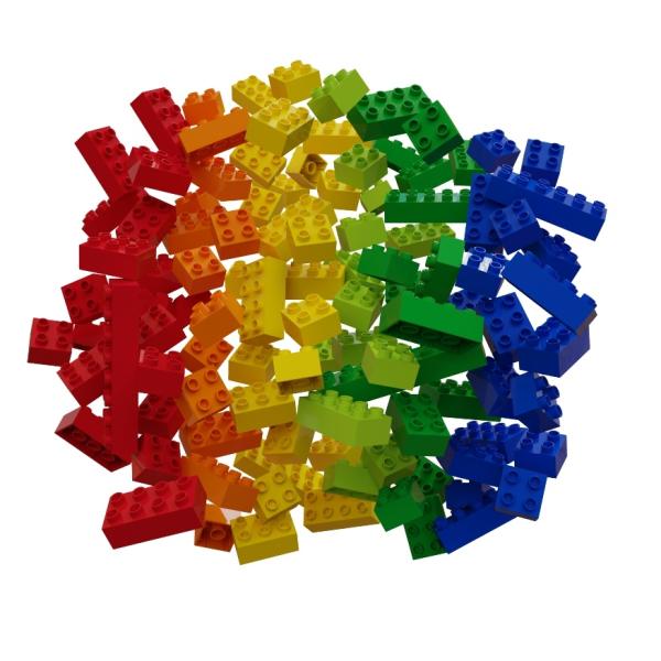 HUBELINO Kuličková dráha – kostky barevné 120 ks