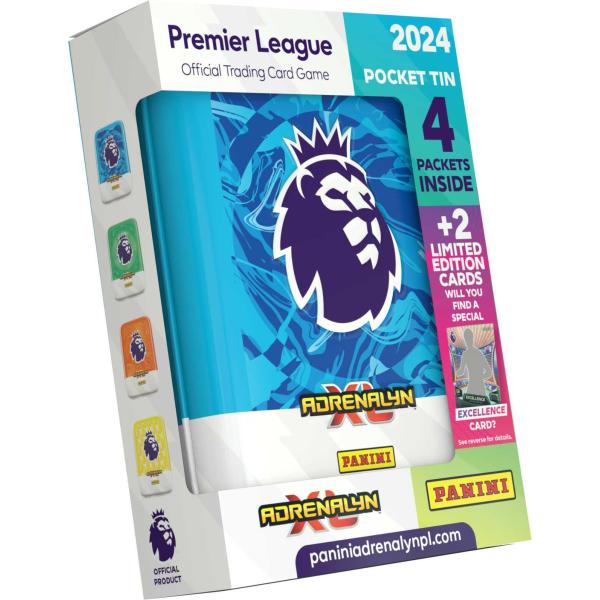 PREMIER LEAGUE 2023/2024 - ADRENALYN - plechová krabička (pocket)