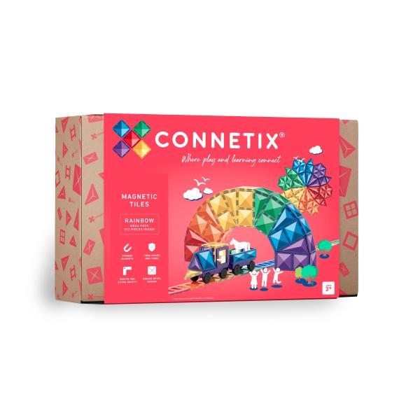 CONNETIX® Rainbow Mega Pack magnetická stavebnica 212 ks