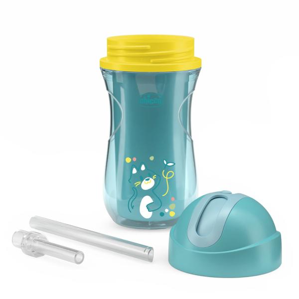 Chicco Hrnek Sport se slámkou teal, 14m+ (obrázek 3)