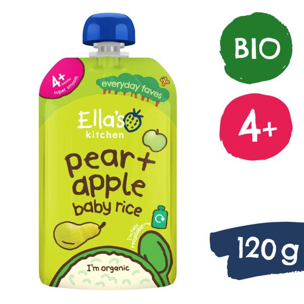 Ella's Kitchen BIO Detská ryža, hruška a jablko (120 g)
