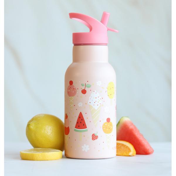A Little Lovely Company - nerezová láhev na pití, 350 ml - zmrzlina (obrázek 8)