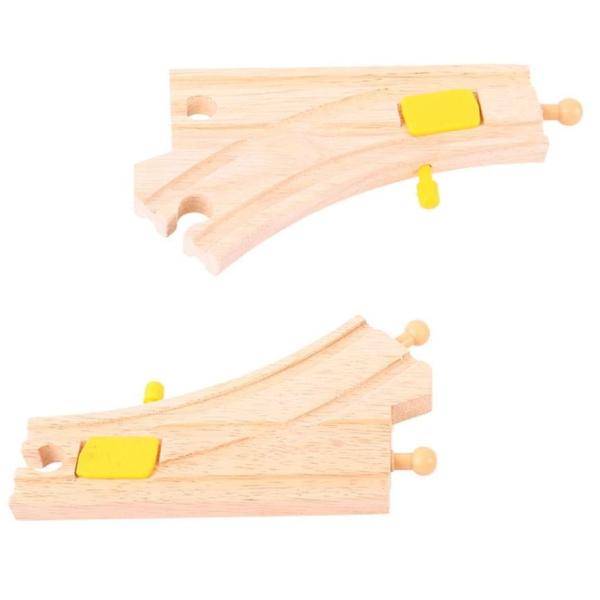 Bigjigs Rail Přehazovací výhybka 2 ks