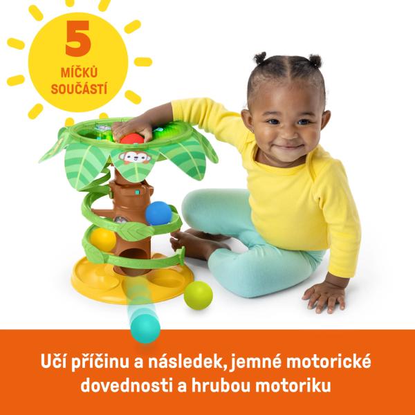 BRIGHT STARTS Dráha kuličková hudební Tropical Twirl (obrázek 4)